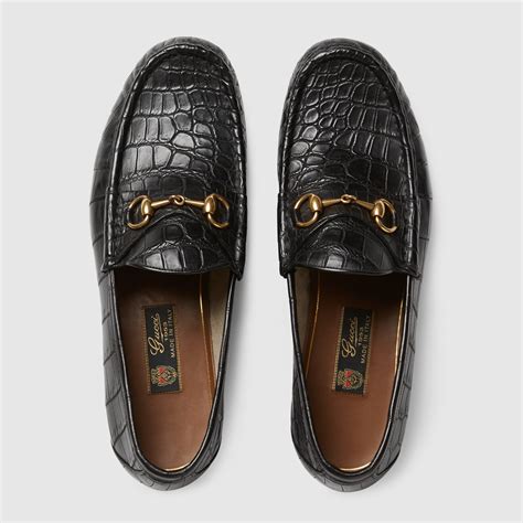 gucci crocodile horsebit loafers|gucci horsebit loafers cheap.